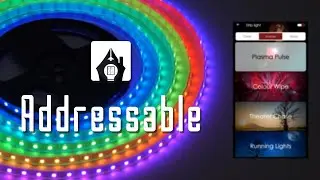 Addressable LED strip light