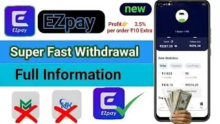 🤑 EZpay new earning app | EZpay se paisa kaise kamaye | best earning app 3.5% + ₹10 | #EZpay 