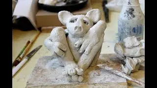 DIY Gargoyle In Air Dry Clay - Self Hardening Clay