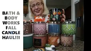 BATH & BODY WORKS FALL CANDLE HAUL!!🍂🥜🍁