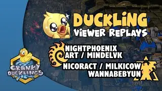 NightPhoenix/ART/MindelVK vs Nicoract/MilkiCow/WannaBeByuN - ZvT Archon Duckling Viewer Replays #63