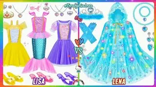 Лиза или Лена 💞//Конкурс &laquo;Платья принцессы против косплея&raquo; 🎁Выберите одного? #вирусный #лена #тре...