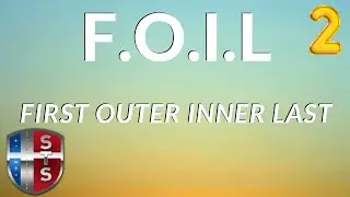 FOIL - A technique for distributing two binomials - complex numbers