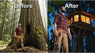 I Built a Luxury Tiny Home Inside a 500-Year-Old Hollow Tree #trending