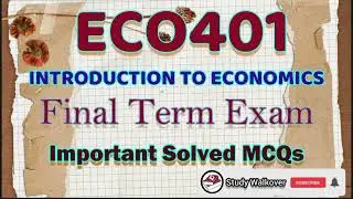 ECO401 Final Term Preparation|ECO401|#Quiz|#Solution|#MCQs|#ECO401Final Term Exam|#studywalkover