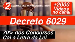 Decreto 6029   art  11 a 26 Gestão da Ética do Poder Executivo Federal