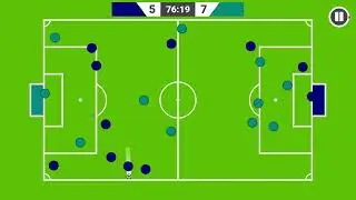 Marble Soccer (Navy VS Teal)