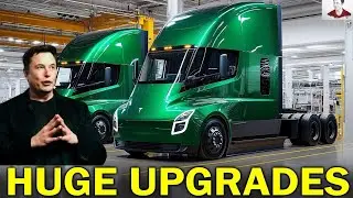 Tesla Semi HUGE Update! New Battery Tech, Sleek Design, More Features, Production & Delivery News!