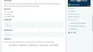 HackerRank Arrays Left Rotation