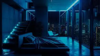 Rainy Night Repose: Drift into Relaxation with Dark Bedroom Rain Sounds 🌧️🌃
