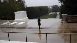 Lightning strikes close to Tomb of the Unknown