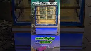 Misty showcase. sweet display counter. Call-8101520305 Bakery display counter ❤️❤️ #displaycounter