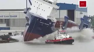 Extremely Dangerous Heavy Construction Equipment Fails  Cranes Ship Launch Gone Wrong Compilation