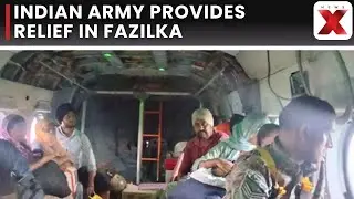 Indian Army Sets Up Medical Camp in Flood-Hit Fazilka, Punjab to Provide Relief and Medicines