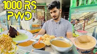 1000 Rs, Main aur PWD ki Food Street | 1000rs Challange