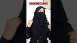 Hijab With Half Niqab || Hijab With Niqab Full Coverage || Chiffon Hijab Style