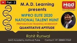 Wipro Elite National Talent Hunt 2020 Aptitude Questions PART -2
