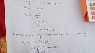 gas laws numerical 4 ,how to find final pressure and heat supply during isothermal process
