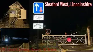 Rare, Gated Crossing Controlled from Signal Box, Sleaford West Level Crossing, Lincolnshire