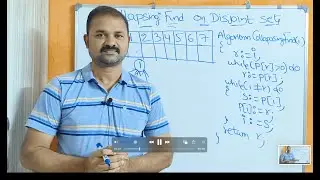 COLLAPSING FIND - DISJOINT SET OPERATION || DESIGN AND ANALYSIS OF ALOGORITHMS || DAA