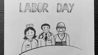 World Labour Day Poster Drawing Ideas // International Workers Day Drawing // Easy Pencil Drawing