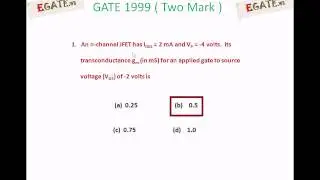 Video Solutions to GATE 1999 ECE (Electronic Devices) Two Mark Questions - 1