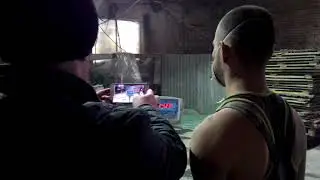 Фасовка клапанных мешков шнековым фасовщиком весодозирующим терминалом к300