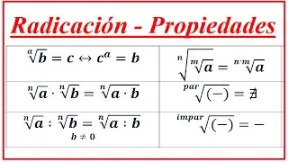 PROPIEDADES DE LA RADICACI&Oacute;N - Ejemplos incluidos - Tercera Parte