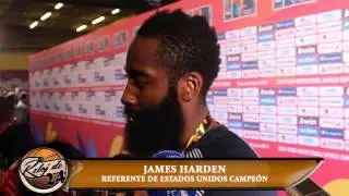 James Harden tras conseguir la medalla dorada - #R24enMadrid #Spain2014