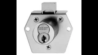 BEST Company 5L7RD2626T 5L Cabinet Lock, Key Retaining