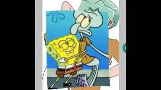 Spongebob and Squidward humans #anime #drawing #fanart #fyppp #shorts #spongebob #squidward #fyppp