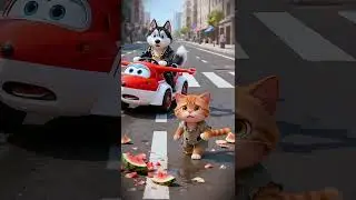 Shocking! The kitten, The dog , The Transformers!#shorts #cat #ai #story #kitten #autobots