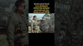 German plane found in an abandoned airfield that defeated 10 Allied planes in World War II #shorts