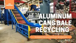 【ZZS】Aluminum Cans Crushing | Vertical Hammer Mill Crusher | Aluminum Bales Recycling System