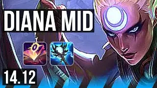 DIANA vs VARUS (MID) | 9/1/5, 2000+ games, Legendary, Rank 15 Diana | EUW Challenger | 14.12