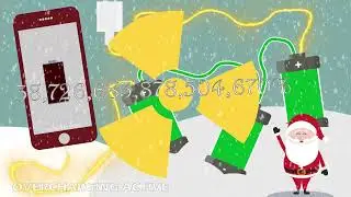 75000000000000000% OVERCHARGING Phone Battery Christmas Edition | GLITCHY END + EXPLOSION