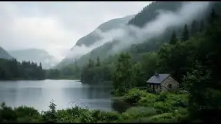 Soothing Rain Over a Misty Valley 🌧️ | Relaxing Nature ASMR