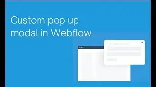 How To Create a Custom Pop-up Modal in Webflow | Webflow Tutorial Urdu/Hindi