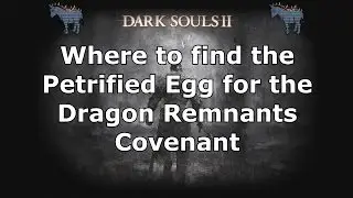 Dark Souls 2: Where to find the Petrified Egg for the Dragon Remnants Covenant