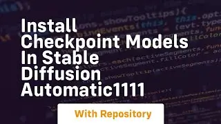 install checkpoint models in stable diffusion automatic1111