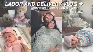 LABOR AND DELIEVERY VLOG 👼🏻♥︎ * my birth story, induction, c section, 41 weeks pregnant*