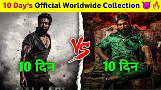 Salaar 🆚 Pushpa 2| 10 Day's Official Worldwide Collection Comparison 🤯🔥