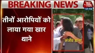 All Three Accused In Sheen Bora Case Brought To Khar Police Station