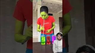 green is best' 🥰🫦 #funny #satisfying #comedy #eatingchallenge #squidgamchallenge #games #comedyfilms
