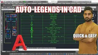 AutoCAD Create Blocks Legends Table Quickly Using LISP|AutoCAD Tutorial