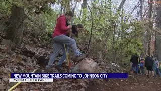 SORBA volunteers dig new mountain bike trail at Winged Deer Park