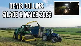 Denis Collins Agri at SILAGE & MAIZE into the night!! ~ Silage 2023 JohnDeere 9700 Harvester!!