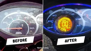 How to install digital speedometer on a scooter #heropleasure