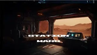 60 Min Mars Outpost Ambience 🚀 Red Planet Sci-Fi Background for Focus, Study, Meditation