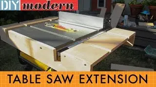 How to make a portable table saw extension for the DeWalt 7480